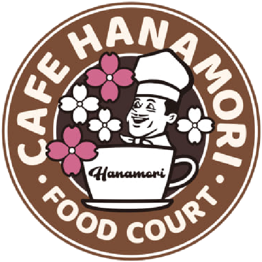 カフェ　ハナモリ　ロゴ